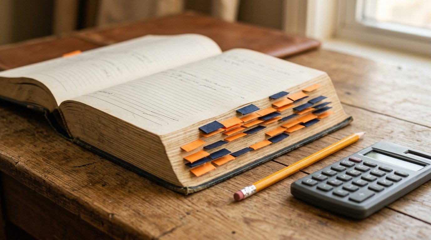 An open contractor reference book with tabs prepared for use at nascla testing locations.