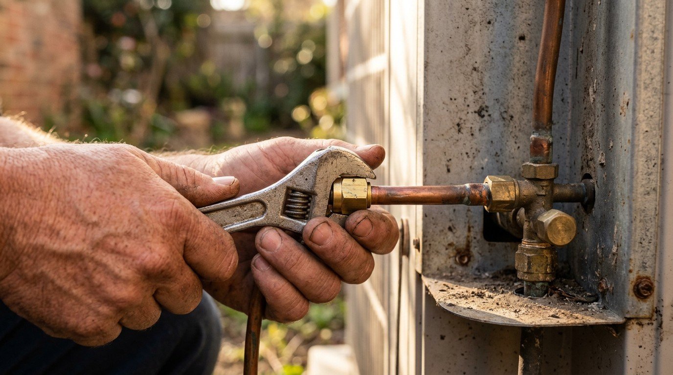 Close up of hands using tools, a key skill for the florida air conditioning contractor license.